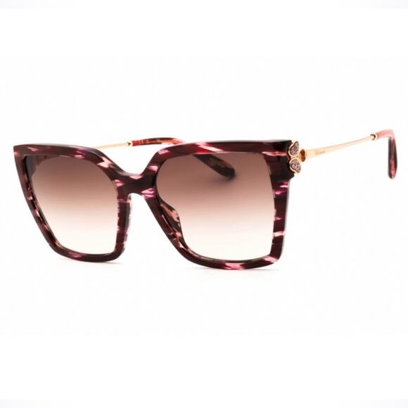 New! Chopard SCH371S 01G2 Happy Hearts Women Sunglasses, Authentic main image 5